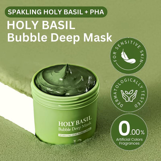 BasilGlow Sparkling Bubble Mask