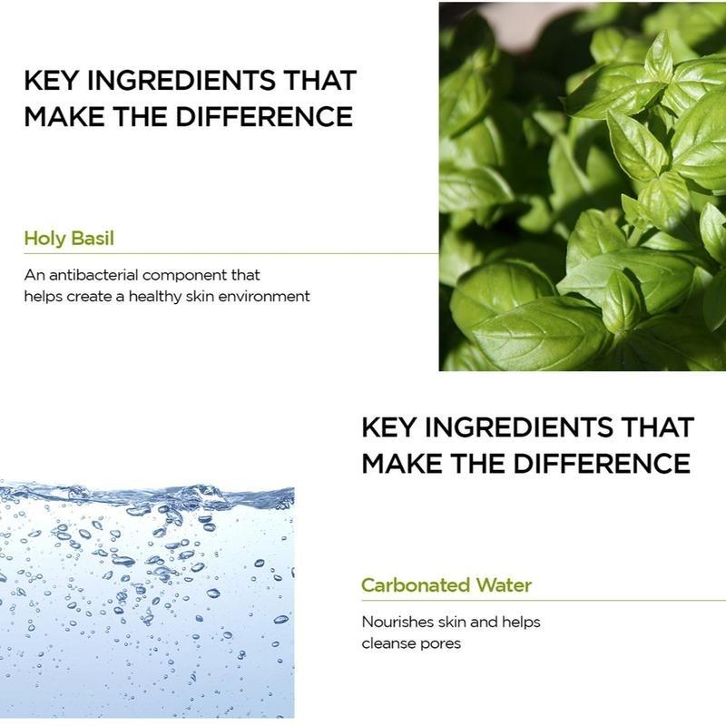 BasilGlow Sparkling Bubble Mask