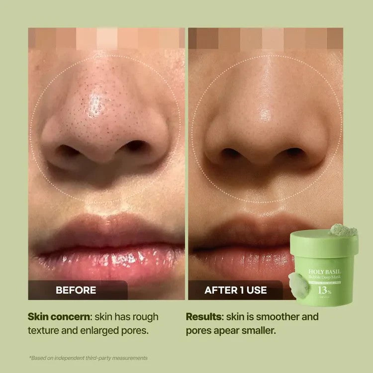 BasilGlow Sparkling Bubble Mask